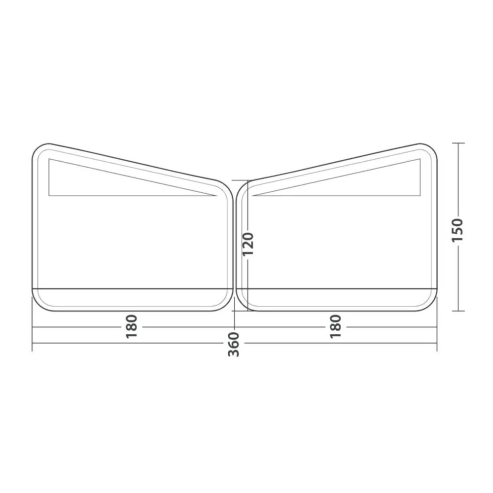 Outwell Windscreen Air Scalable 180 4 Outwell Windscreen Air Scalable 180 - Image 2