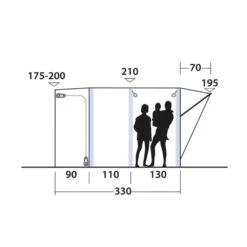 Outwell Newburg 240 Air Low Drive Away Awning 18 Outwell Newburg 240 Air Low Drive Away Awning -OUTDOOR WORLD GEAR 111245 newburg 240 air drawing other4