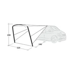 Outwell Touring Canopy Air 14 Outwell Touring Canopy Air -OUTDOOR WORLD GEAR 111253 touring canopy air drawing perspective2
