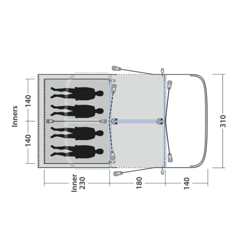 Outwell Springville 4SA Tent 5 Outwell Springville 4SA Tent - Image 3