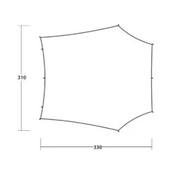 Outwell Canopy Tarp M 12 Outwell Canopy Tarp M -OUTDOOR WORLD GEAR 111435 canopy tarp m drawing floorplan3