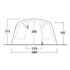 Outwell Colorado 6 Air Tent (2025) 20 Outwell Colorado 6 Air Tent (2025) -OUTDOOR WORLD GEAR 111467 colorado 6 air drawing other4