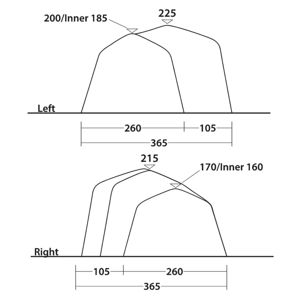 Outwell Hartford 6 Air Tent (2025) 7 Outwell Hartford 6 Air Tent (2025) - Image 5