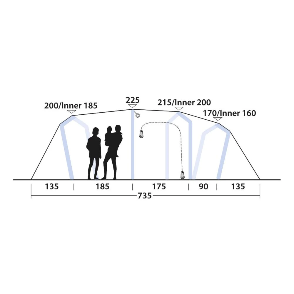Outwell Hartford 6 Air Tent (2025) 8 Outwell Hartford 6 Air Tent (2025) - Image 6