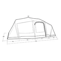 Outwell Hartford 6 Air Tent (2025) 21 Outwell Hartford 6 Air Tent (2025) -OUTDOOR WORLD GEAR 111468 hartford 6 air drawing perspective2