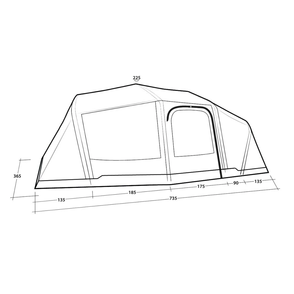 Outwell Hartford 6 Air Tent (2025) 9 Outwell Hartford 6 Air Tent (2025) - Image 7