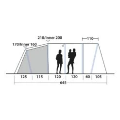 Outwell Tennessee 5 Air Tent (2025) 20 Outwell Tennessee 5 Air Tent (2025) -OUTDOOR WORLD GEAR 111469 tennessee 5 air drawing other4