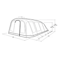 Outwell Tennessee 7 Air Tent (2025) 18 Outwell Tennessee 7 Air Tent (2025) -OUTDOOR WORLD GEAR 111471 tennessee 7 air drawing perspective2