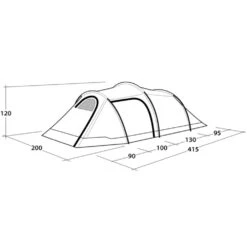 Outwell Earth 3 Plus Tent 17 Outwell Earth 3 Plus Tent -OUTDOOR WORLD GEAR 111484 earth 3 plus drawing perspective2