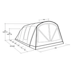 Outwell Alabama 6 Air TC Tent (2025) 20 Outwell Alabama 6 Air TC Tent (2025) -OUTDOOR WORLD GEAR 111494 alabama 6 air tc drawing perspective2