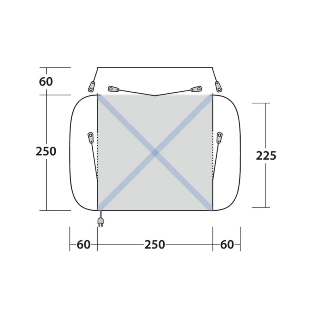 Outwell Daytona Air Awning (175-200cm) (2025) 6 Outwell Daytona Air Awning (175-200cm) (2025) - Image 4