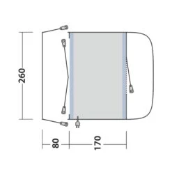 Outwell Santa Monica Air Awning (175-200cm) (2025) 18 Outwell Santa Monica Air Awning (175-200cm) (2025) -OUTDOOR WORLD GEAR 111502 santa monica air drawing floorplan3