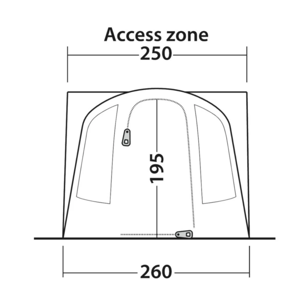 Outwell Santa Monica Air Awning (175-200cm) (2025) 7 Outwell Santa Monica Air Awning (175-200cm) (2025) - Image 5