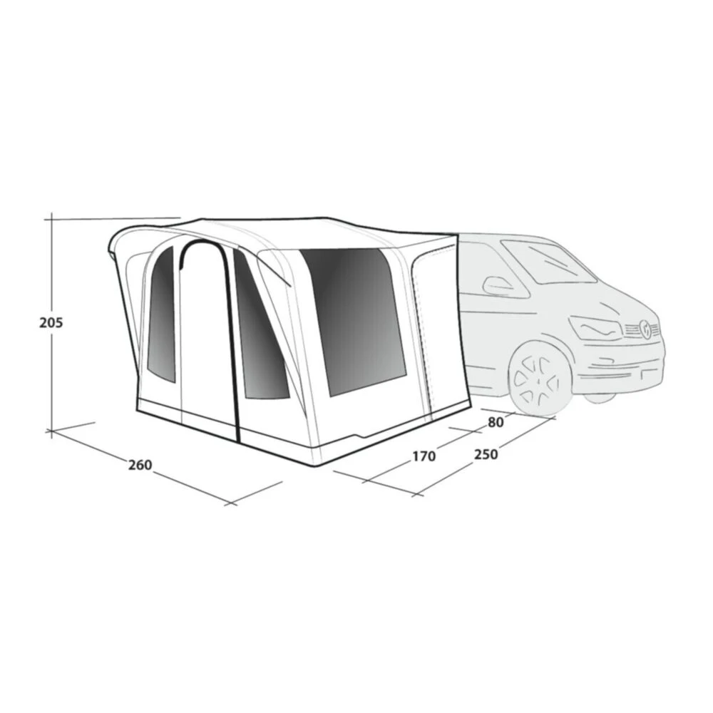Outwell Santa Monica Air Awning (175-200cm) (2025) 9 Outwell Santa Monica Air Awning (175-200cm) (2025) - Image 7