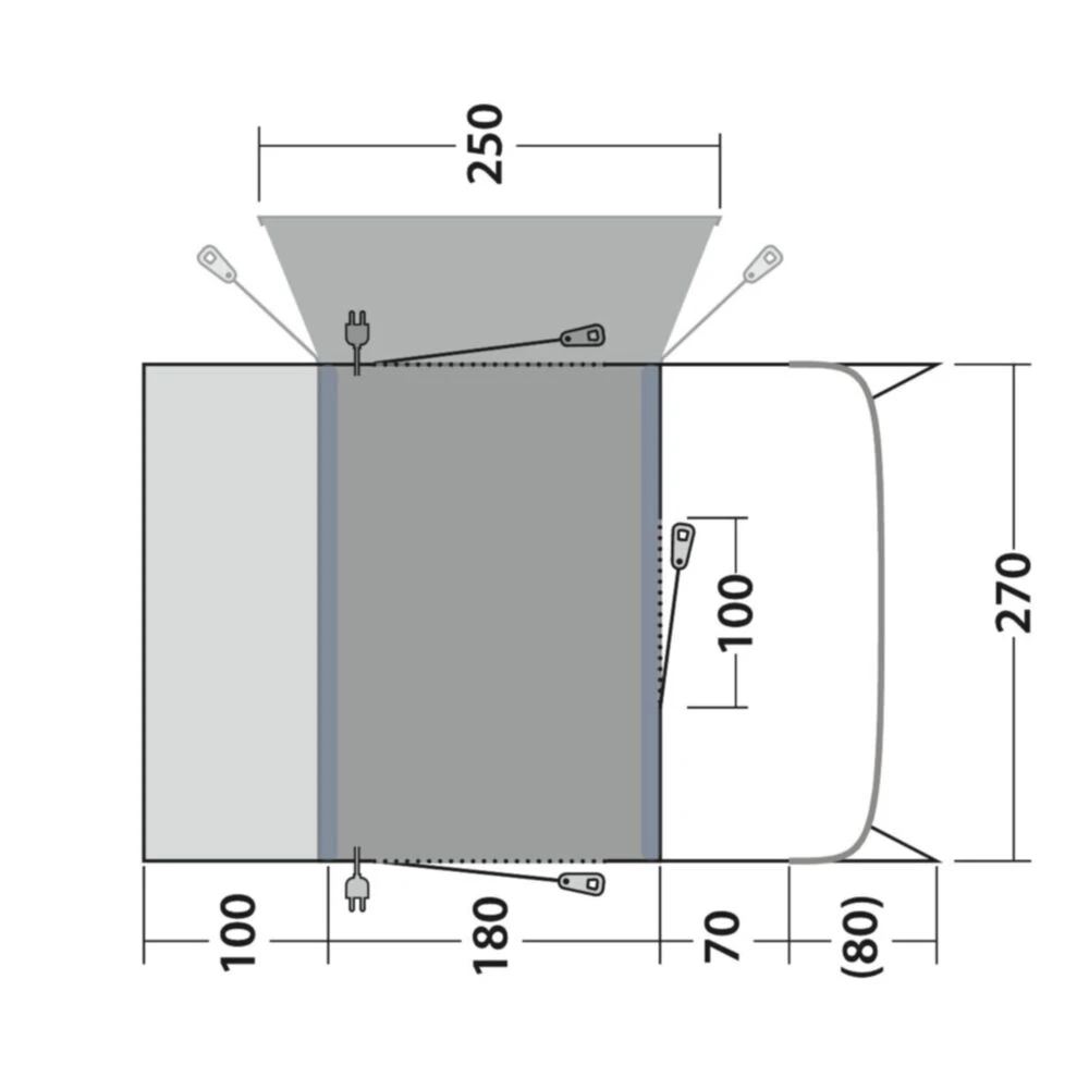 Outwell Talladega Air Awning (175-200cm) (2025) 6 Outwell Talladega Air Awning (175-200cm) (2025) - Image 4