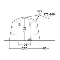 Outwell Talladega Air Awning (175-200cm) (2025) 20 Outwell Talladega Air Awning (175-200cm) (2025) -OUTDOOR WORLD GEAR 111503 talladega air drawing other4