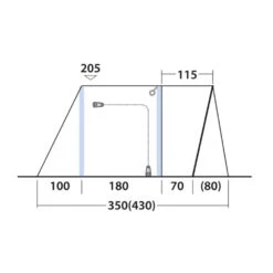 Outwell Talladega Air Awning (175-200cm) (2025) 21 Outwell Talladega Air Awning (175-200cm) (2025) -OUTDOOR WORLD GEAR 111503 talladega air drawing other5