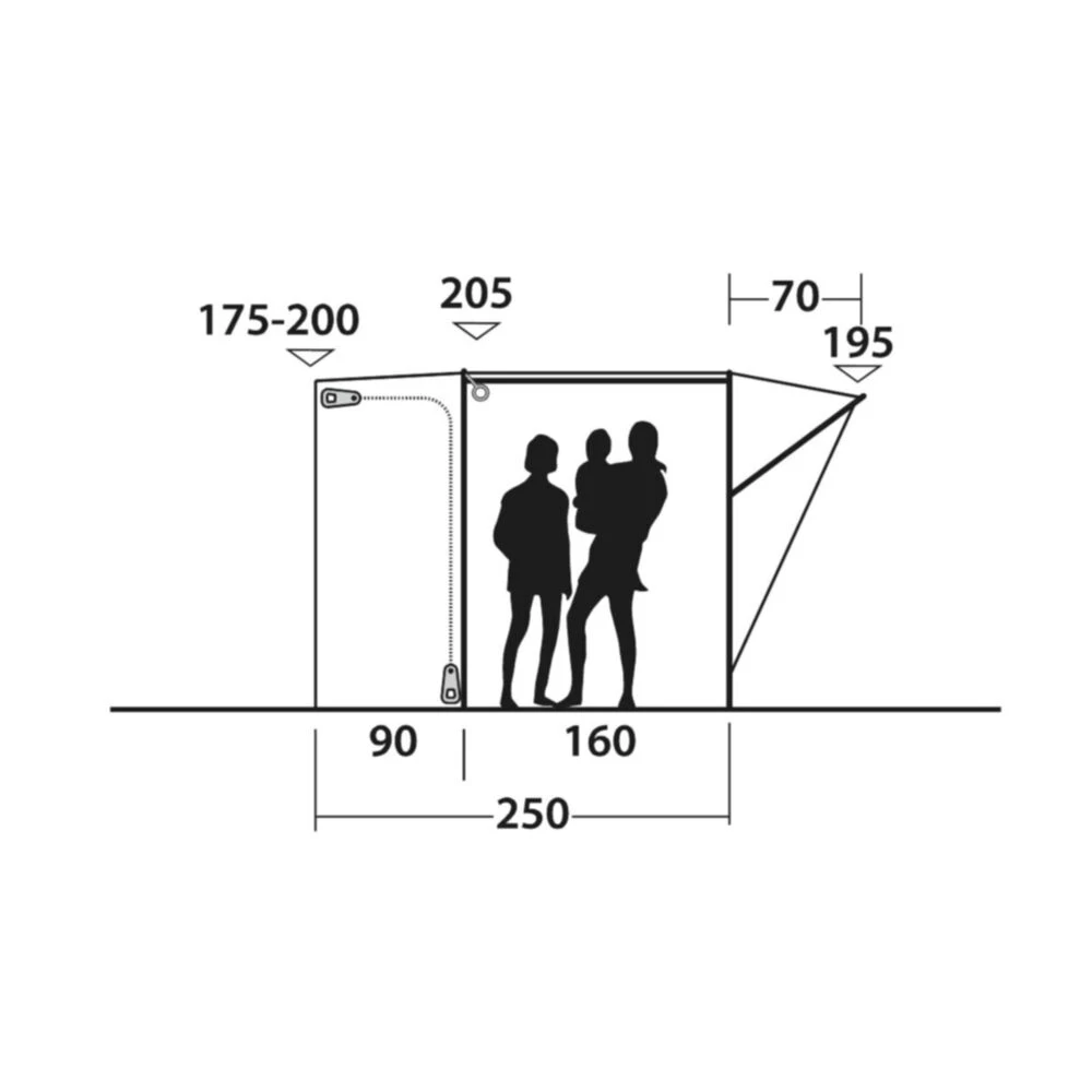 Outwell Fresno Awning (175-200cm) (2025) 7 Outwell Fresno Awning (175-200cm) (2025) - Image 5