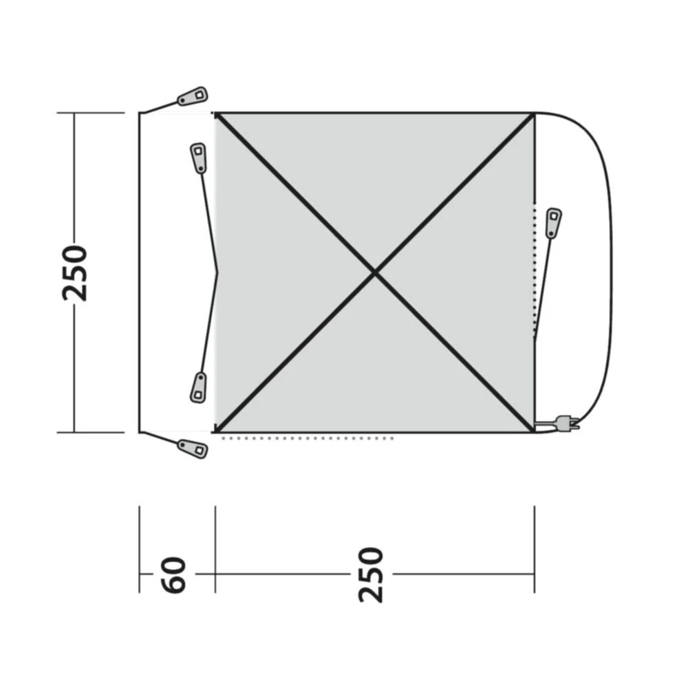 Outwell Pine Hills Awning (175-200cm) (2025) 5 Outwell Pine Hills Awning (175-200cm) (2025) - Image 3