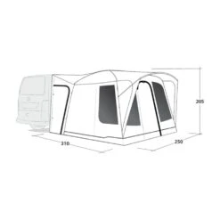 Outwell Pine Hills Awning (175-200cm) (2025) 20 Outwell Pine Hills Awning (175-200cm) (2025) -OUTDOOR WORLD GEAR 111505 pine hills drawing perspective2