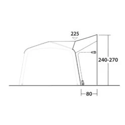 Outwell Tall Connection Jonesville 290/440SA -OUTDOOR WORLD GEAR 111507 tall connection jonesville 290 440sa drawing other5