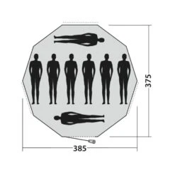 Easy Camp Moonlight Tipi Tent -OUTDOOR WORLD GEAR 120381 moonlight tipi drawing floorplan3
