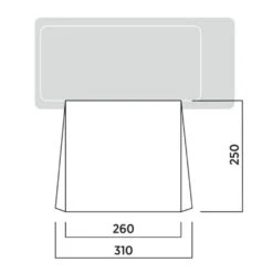 Easy Camp Voss Canopy -OUTDOOR WORLD GEAR 120464 voss canopy drawing floorplan3