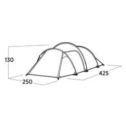 Easy Camp Hemsedal 4 Tent (2025) -OUTDOOR WORLD GEAR 120475 hemsedal 4 drawing perspective2