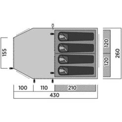 Easy Camp Bokna 4 Tent (2025) -OUTDOOR WORLD GEAR 120494v25 062
