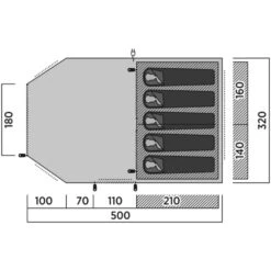 Easy Camp Bokna 5 Tent (2025) -OUTDOOR WORLD GEAR 120495v25 062