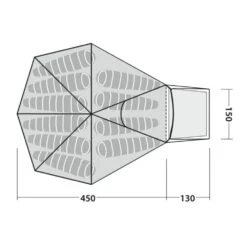 Robens Kiowa Tipi Tent (2024) 17 Robens Kiowa Tipi Tent (2024) -OUTDOOR WORLD GEAR 130188 kiowa drawing floorplan3