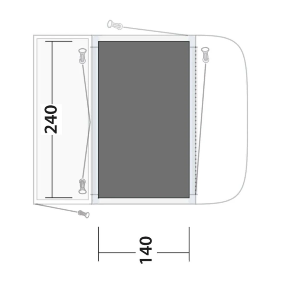 Outwell Newburg 160 Footprint Groundsheet 4 Outwell Newburg 160 Footprint Groundsheet - Image 2