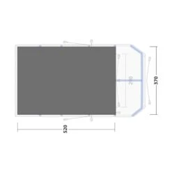 Outwell Forestville 6SA Footprint Groundsheet 6 Outwell Forestville 6SA Footprint Groundsheet -OUTDOOR WORLD GEAR 170965 footprint forestville 6sa drawing floorplan2