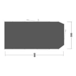 Outwell Phoenix 5 Footprint Groundsheet -OUTDOOR WORLD GEAR 171156 footprint lux phoenix 5 drawing floorplan2