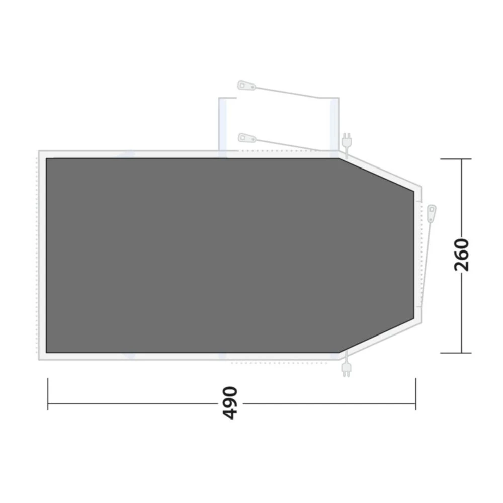 Outwell Montana 4 Footprint Groundsheet (490 * 260cm) 4 Outwell Montana 4 Footprint Groundsheet (490 * 260cm) - Image 2