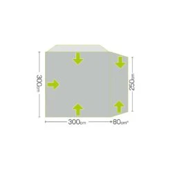 Quest Eagle Air Drive Away Awning (Low: 180-210cm) -OUTDOOR WORLD GEAR a3533 mg 7 midsize