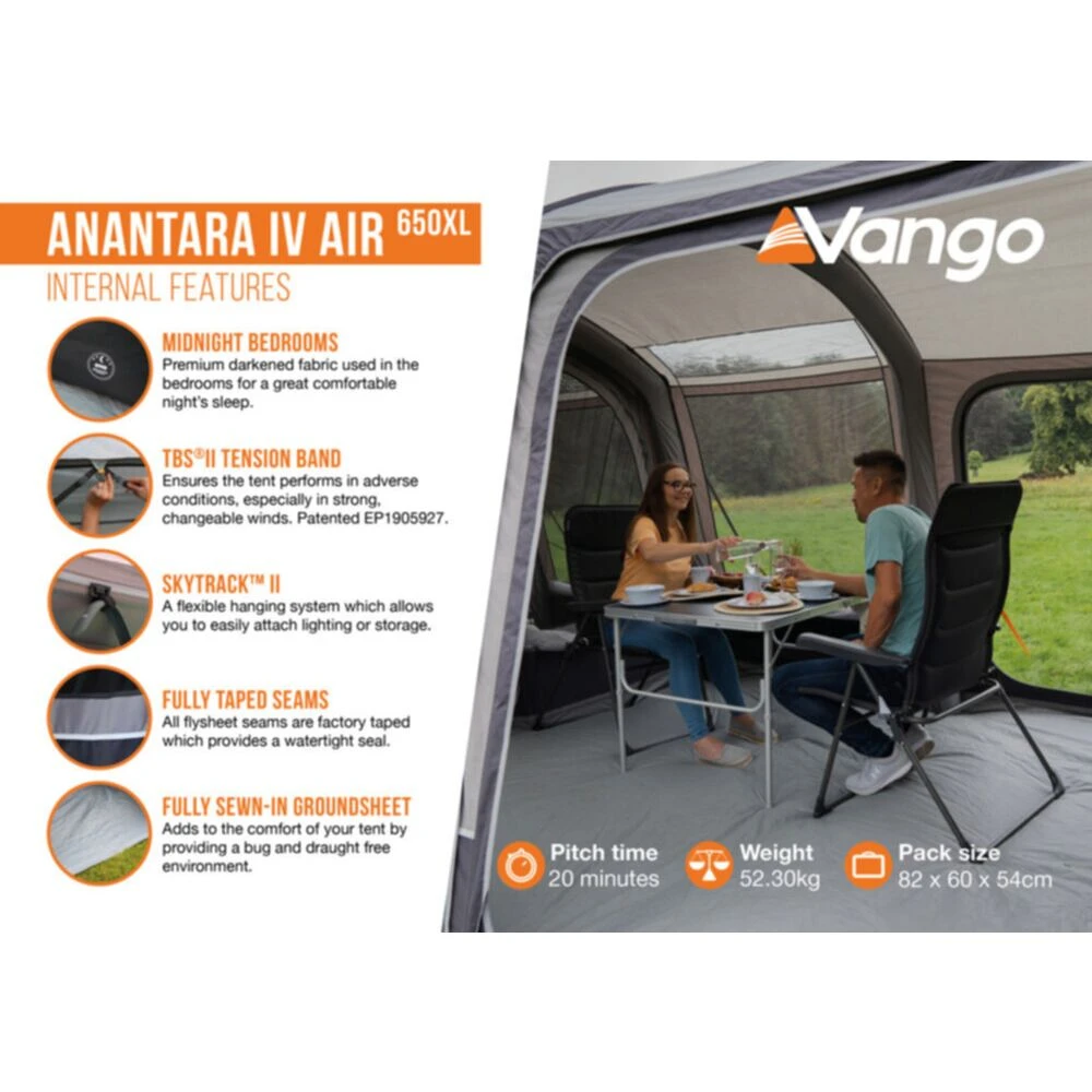 Vango Airbeam Vango Anantara IV 650xl Air Tent 16 Vango Airbeam Vango Anantara IV 650xl Air Tent - Image 14