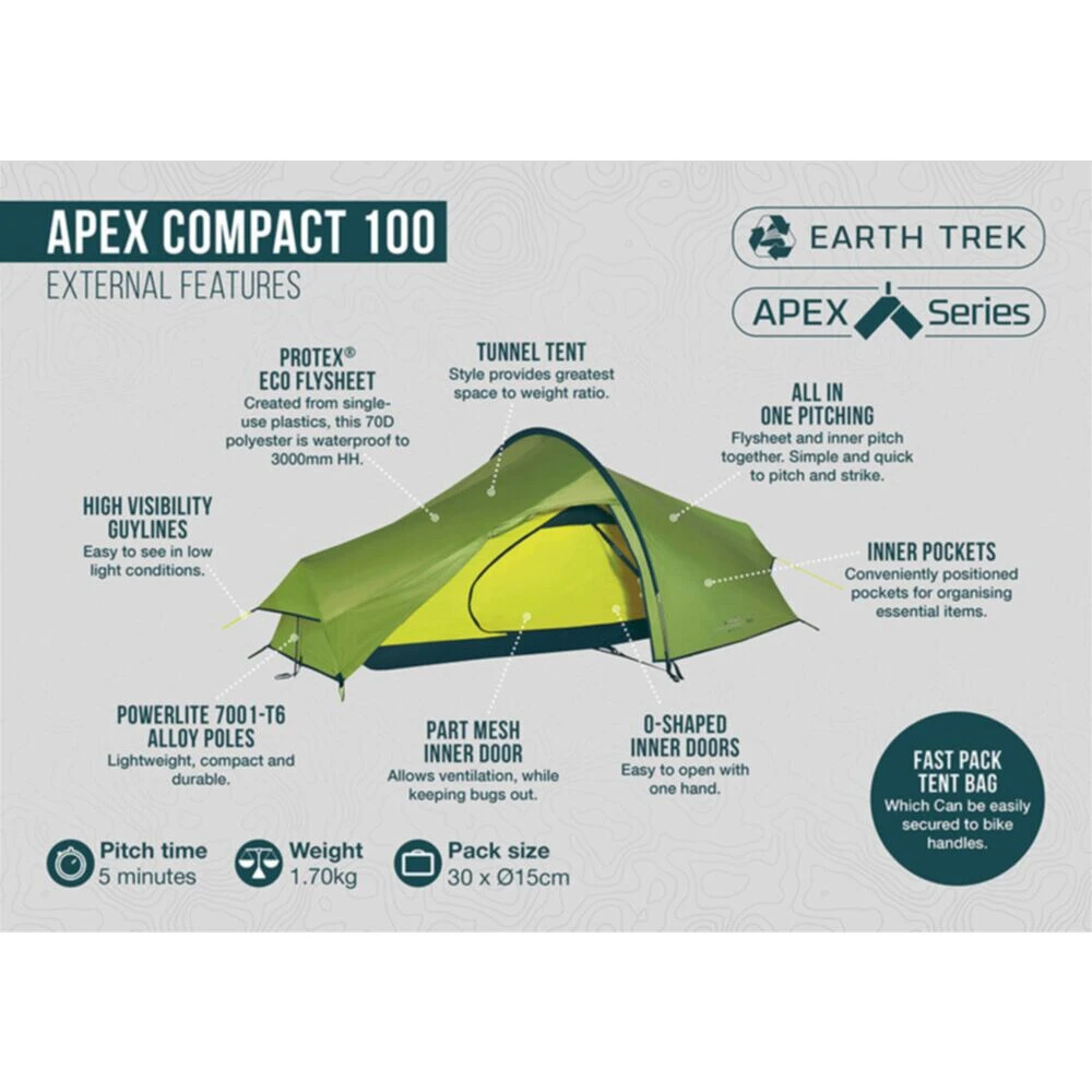 Vango Apex Compact 100 Tent 6 Vango Apex Compact 100 Tent - Image 4