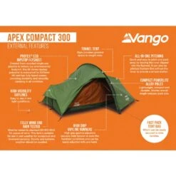 Vango Apex Compact 300 Tent (2025) -OUTDOOR WORLD GEAR apex compact 300 lowres