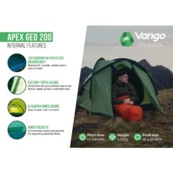 Vango Apex Geo 200 Tent 14 Vango Apex Geo 200 Tent -OUTDOOR WORLD GEAR apex geo 2003