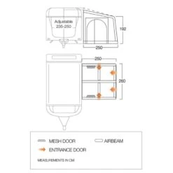 Vango Airbeam Vango Balletto Air 260 Elements Shield Caravan Awning (2024) 14 Vango Airbeam Vango Balletto Air 260 Elements Shield Caravan Awning (2024) -OUTDOOR WORLD GEAR balletto 260 floorplan
