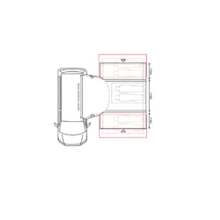 Outdoor Revolution Cayman Combo PC Air Low Awning (180-210cm) -OUTDOOR WORLD GEAR cayman combo floor
