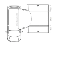 Outdoor Revolution Cayman Combo Air Mid Driveaway Awning (210-255cm) -OUTDOOR WORLD GEAR cayman combo 1