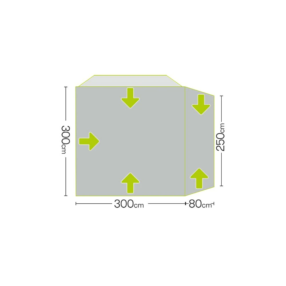 Quest Eagle Poled Drive Away Awning (Low: 180 - 210cm) 5 Quest Eagle Poled Drive Away Awning (Low: 180 - 210cm) - Image 3