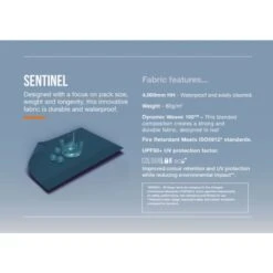 Vango Airbeam Vango Tacoma 400 Poled Tent Package (incl Footprint) -OUTDOOR WORLD GEAR family sentinel fabric infographic low res