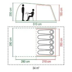Coleman Waterfall 5 Tent 13 Coleman Waterfall 5 Tent -OUTDOOR WORLD GEAR fpn 2212434 waterfall 5