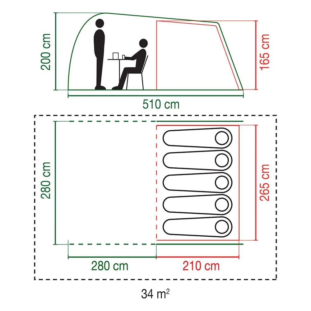 Coleman Waterfall 5 Tent 5 Coleman Waterfall 5 Tent - Image 3