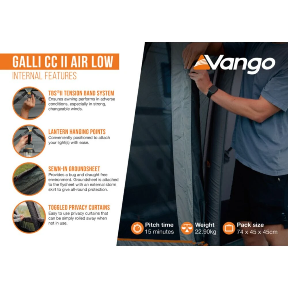 Vango Galli CC II Air Low Awning 12 Vango Galli CC II Air Low Awning - Image 10