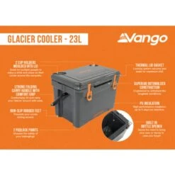 Vango Glacier 23L Cool Box -OUTDOOR WORLD GEAR glacier cooler 23l lowres