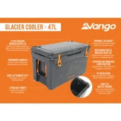 Vango Glacier 47L Cool Box -OUTDOOR WORLD GEAR glacier cooler 47l lowres